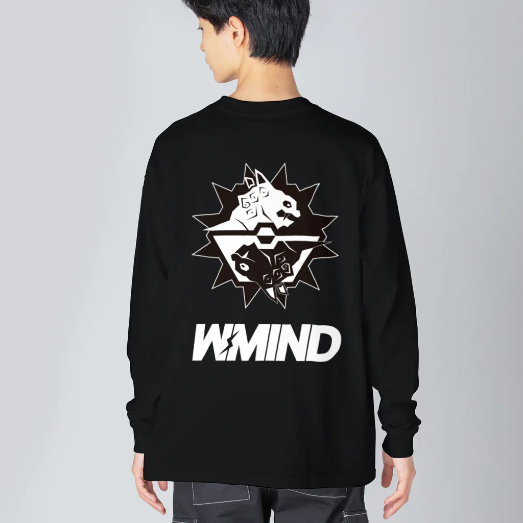 W-MINDのNeoTokyoPunks×W-MIND（文字付き） Big Long Sleeve T-Shirt