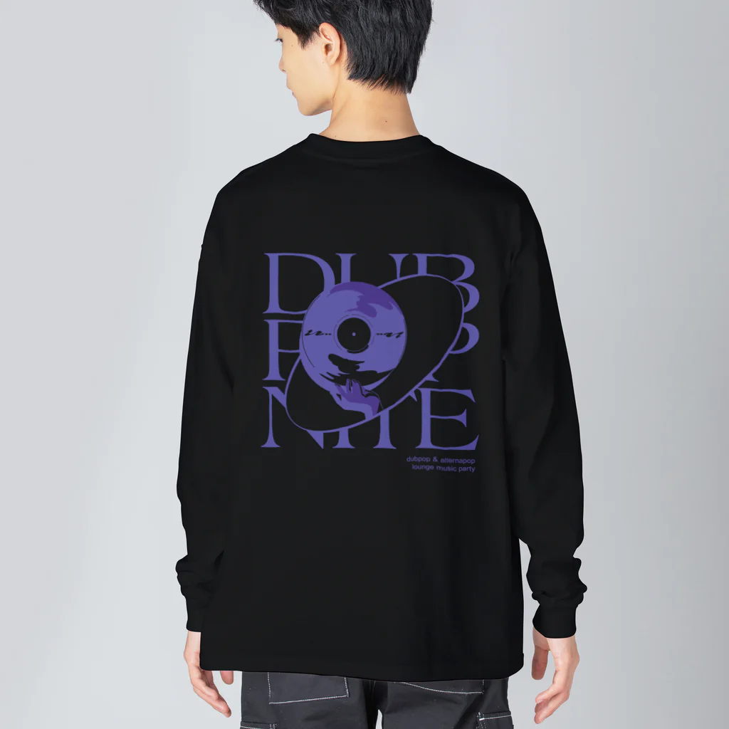 DUBPOPNITEANDMOREのDPN11 / BIG SILHOUETTE L/S TEE (blue nite) ビッグシルエットロングスリーブTシャツ