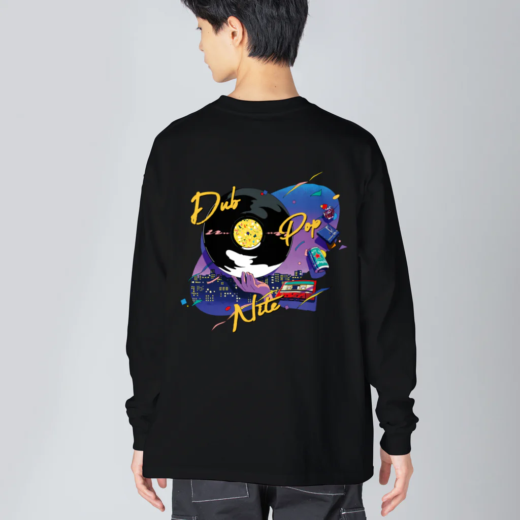 DUBPOPNITEANDMOREのDPN11 / BIG SILHOUETTE L/S TEE (purple nite) ビッグシルエットロングスリーブTシャツ