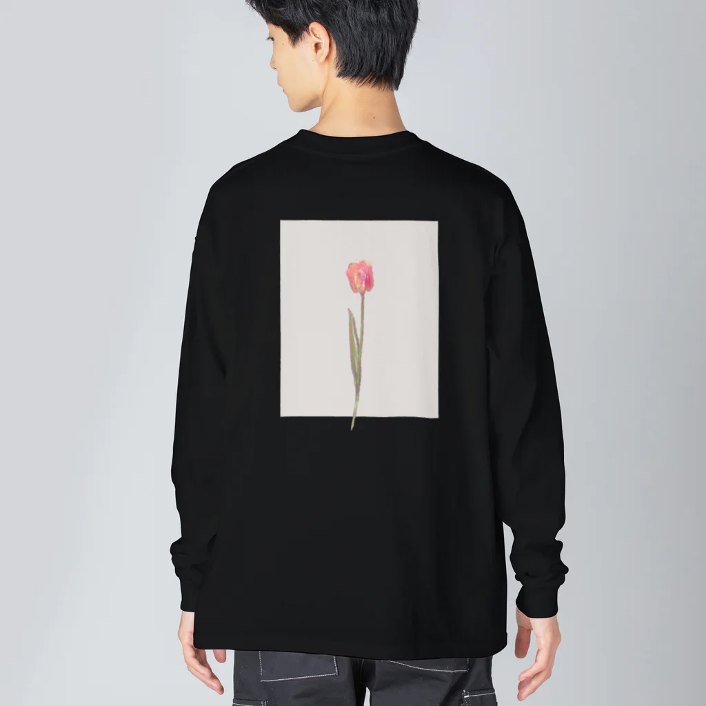 rilybiiの🍑 peach milk tea × peach tulip . Big Long Sleeve T-Shirt