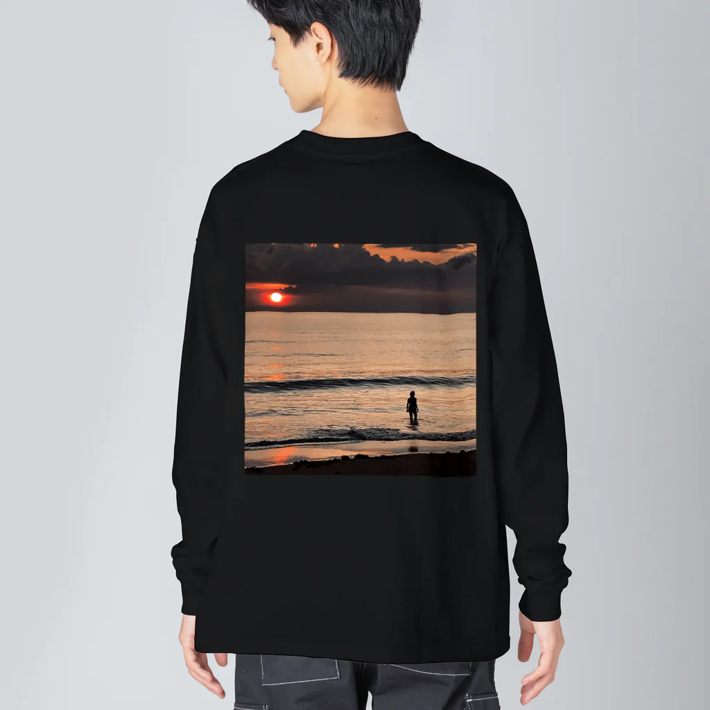 Chit-Chatのsunset Big Long Sleeve T-Shirt