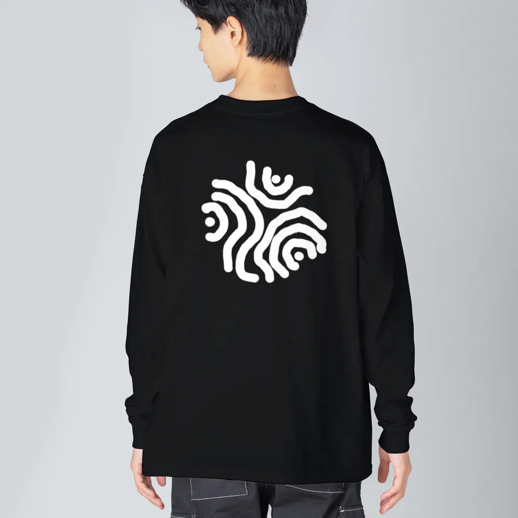 puqpuq Waveformのpuqpuq THREE White Big Long Sleeve T-Shirt