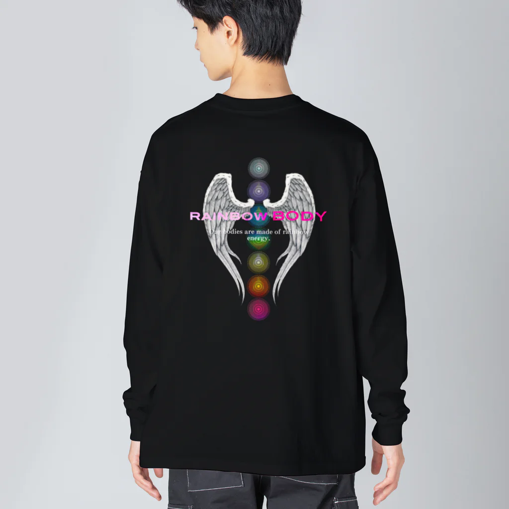 💖宇宙整体♪🌈♪こころからだチャンネル♪💖のConsciousness connects mind and body to space Big Long Sleeve T-Shirt