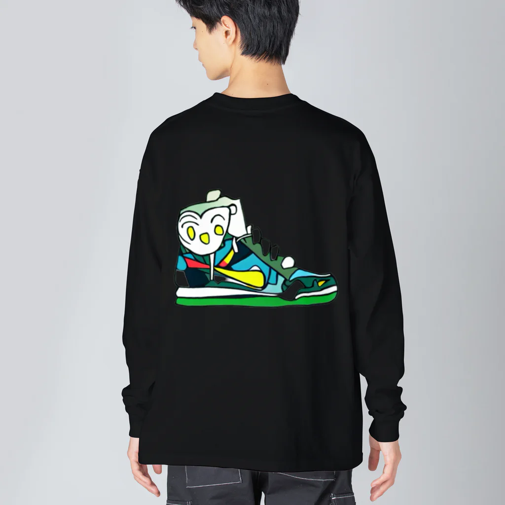 Sneakreamのチョコミントアイスクリームスニーカー Big Long Sleeve T-Shirt