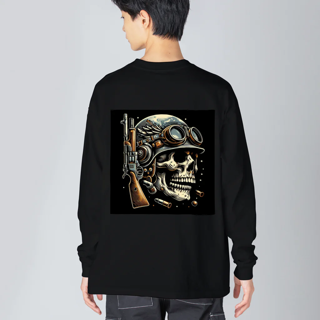 バッカスJPの兵士スカル Big Long Sleeve T-Shirt