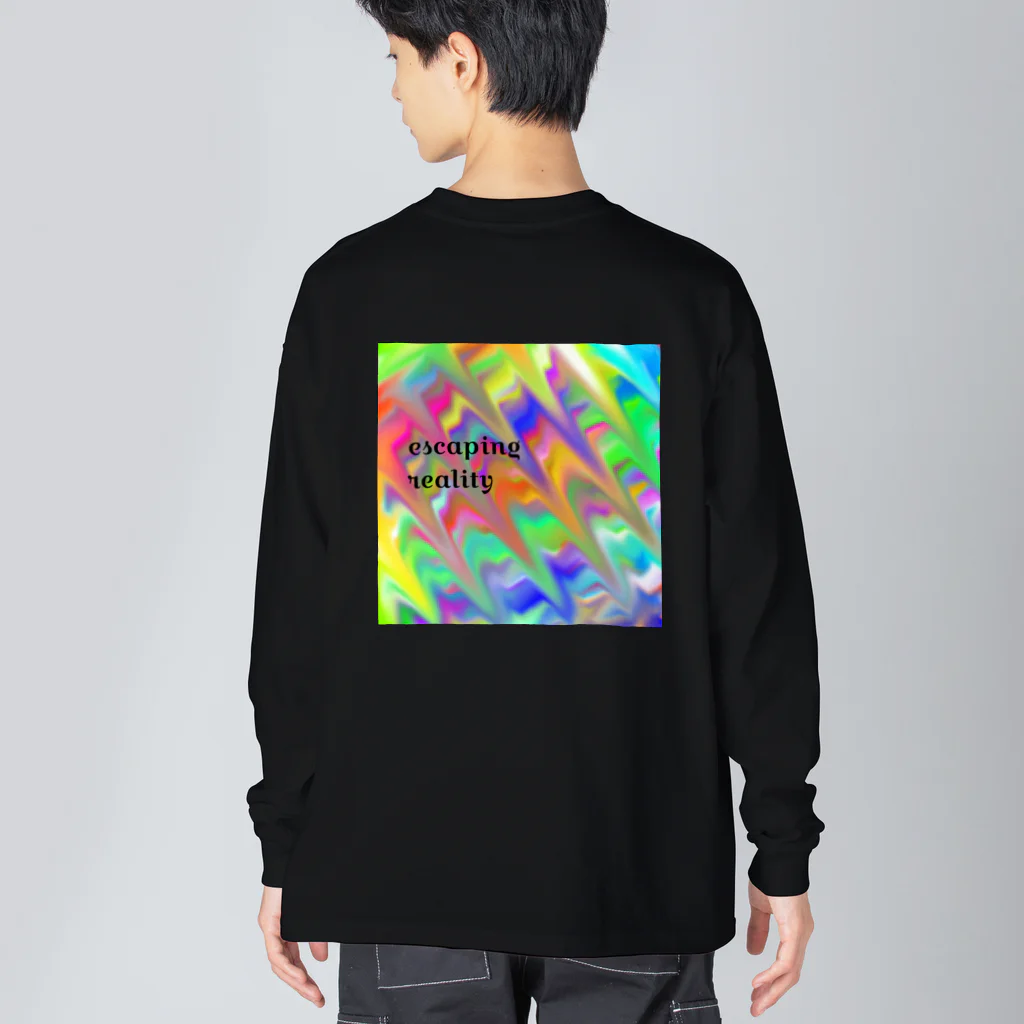 Purple Pearlのescaping reality Big Long Sleeve T-Shirt