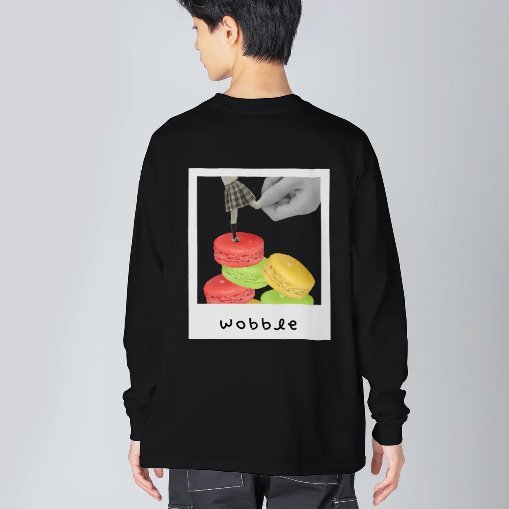 Jackalope Houseの【背面】足を引っ張られる Big Long Sleeve T-Shirt