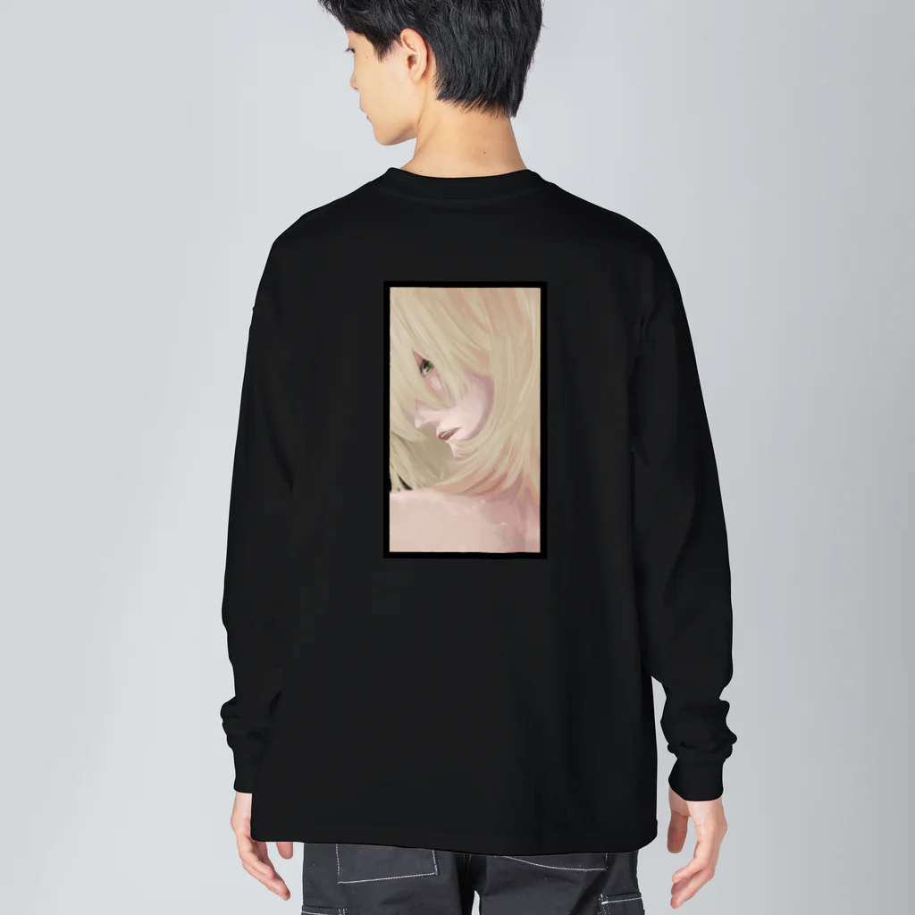 Nの Blonde  Big Long Sleeve T-Shirt