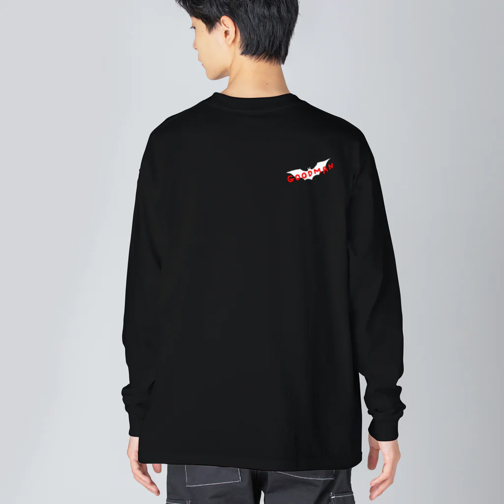 HIP HOP ネタ　映画ネタのスーパーヒーロー　TシャツGOOD man Big Long Sleeve T-Shirt