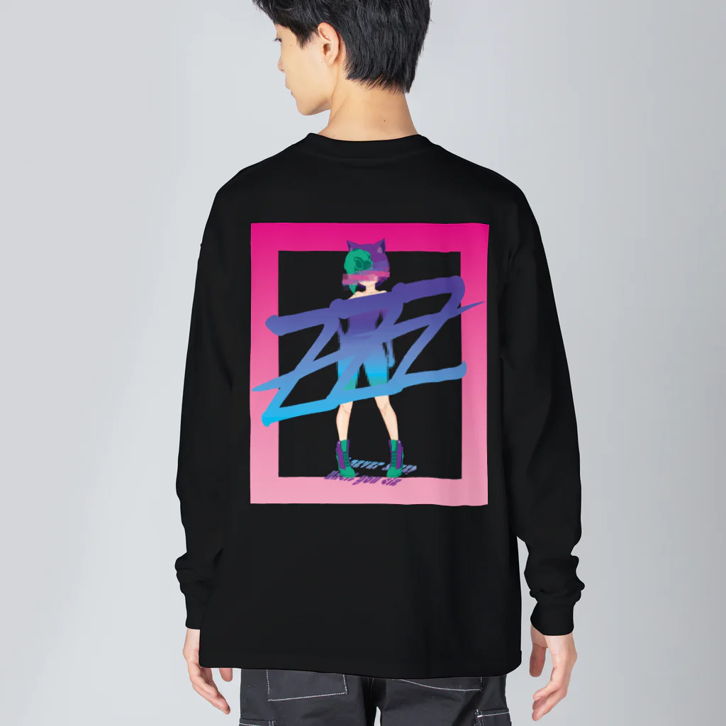 EVLIN【えぶりん】の008　zzz Big Long Sleeve T-Shirt