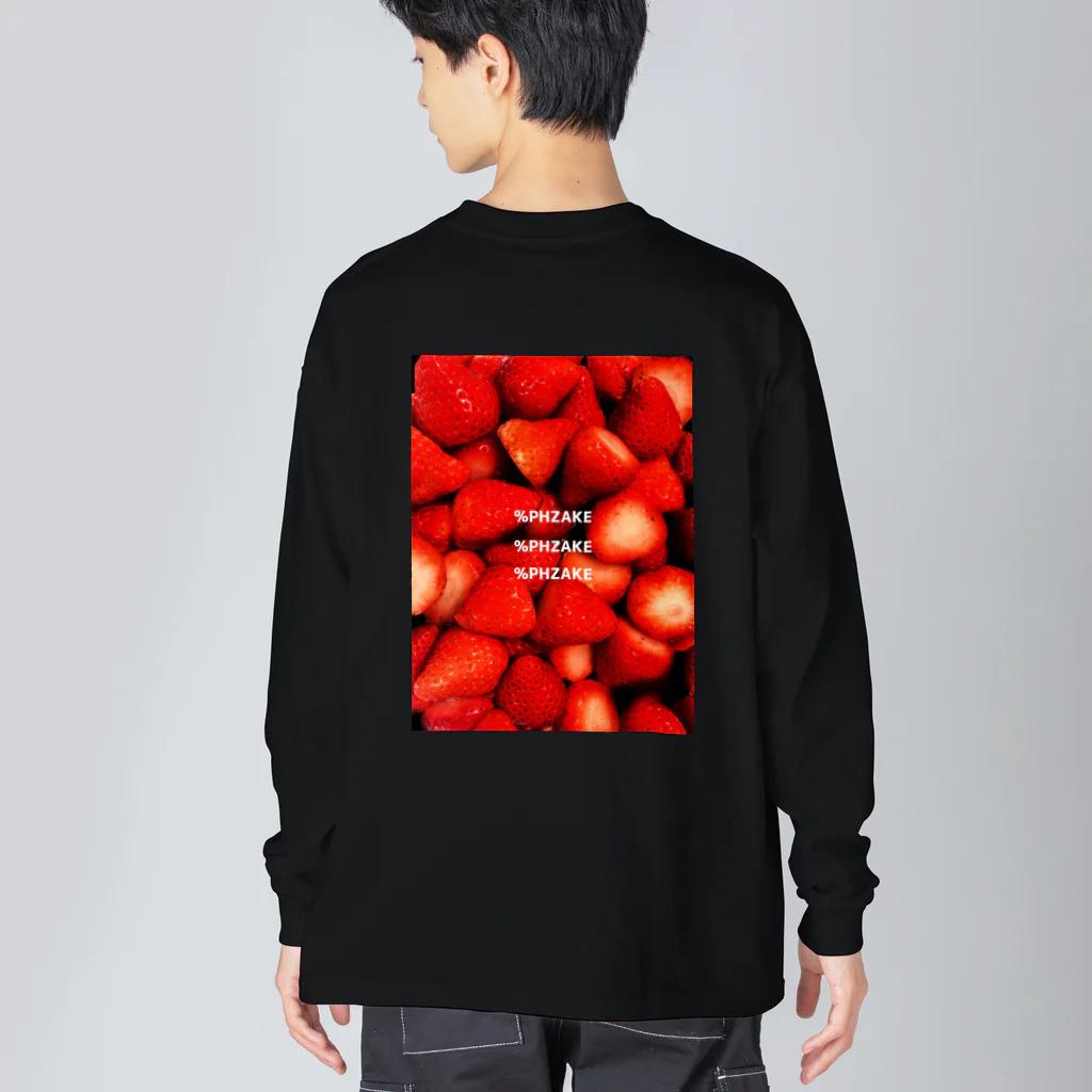 %PHZAKEのPHZAKE(ふざけ) / ストロベリー Big Long Sleeve T-Shirt