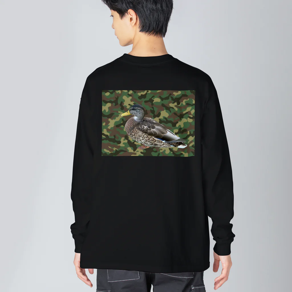 プリプリバブーショップ(PRBB)の鴨フラージュくぁくぁ Big Long Sleeve T-Shirt