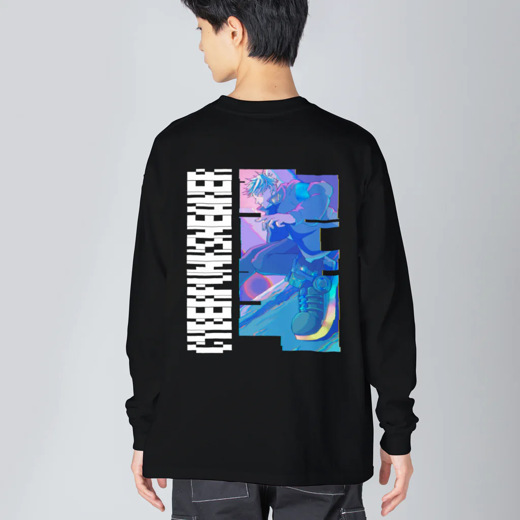 カムイハヤテのサイバーパンクスニーカー Big Long Sleeve T-Shirt