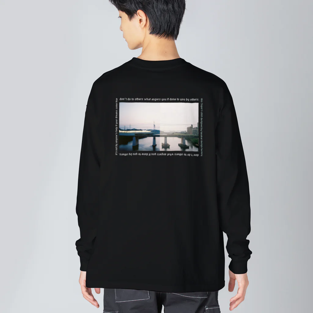 SYAREのphotograph long T-shirt Big Long Sleeve T-Shirt