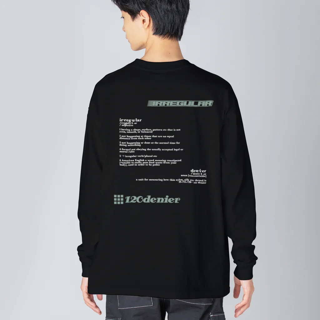 120DENIER Supply Clothingの"IR-120/D22" ビッグシルエットロングスリーブTシャツ