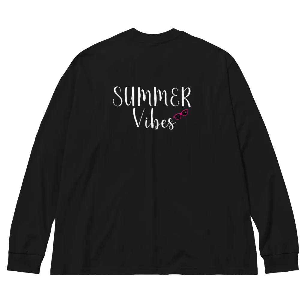 aoi.aoのSummer Vibes #1 - White Letters Version  Big Long Sleeve T-Shirt