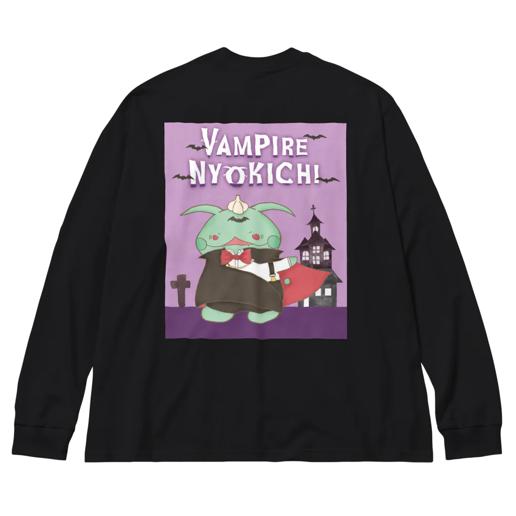 Nyokichi/にょきち@NFTcreatorのヴァンパイアにょきち Big Long Sleeve T-Shirt