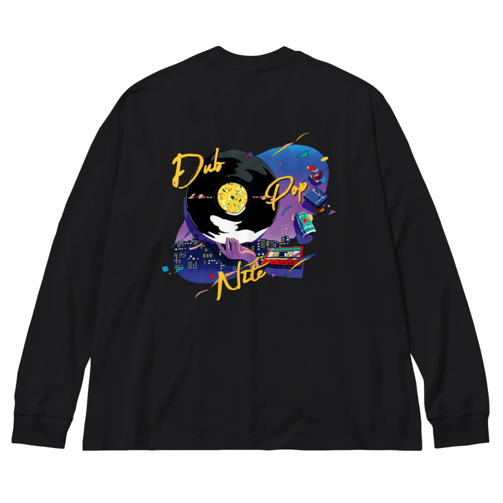 DUBPOPNITEANDMOREのDPN11 / BIG SILHOUETTE L/S TEE (purple nite) ビッグシルエットロングスリーブTシャツ