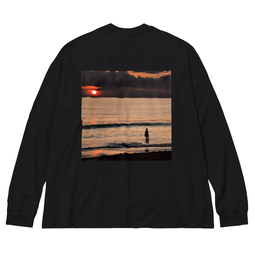 Chit-Chatのsunset Big Long Sleeve T-Shirt