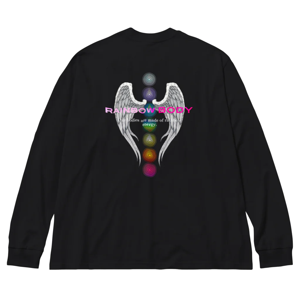 💖宇宙整体♪🌈♪こころからだチャンネル♪💖のConsciousness connects mind and body to space Big Long Sleeve T-Shirt