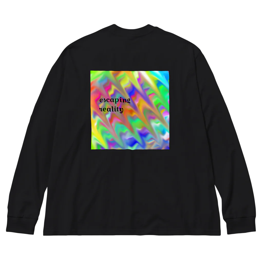 Purple Pearlのescaping reality Big Long Sleeve T-Shirt