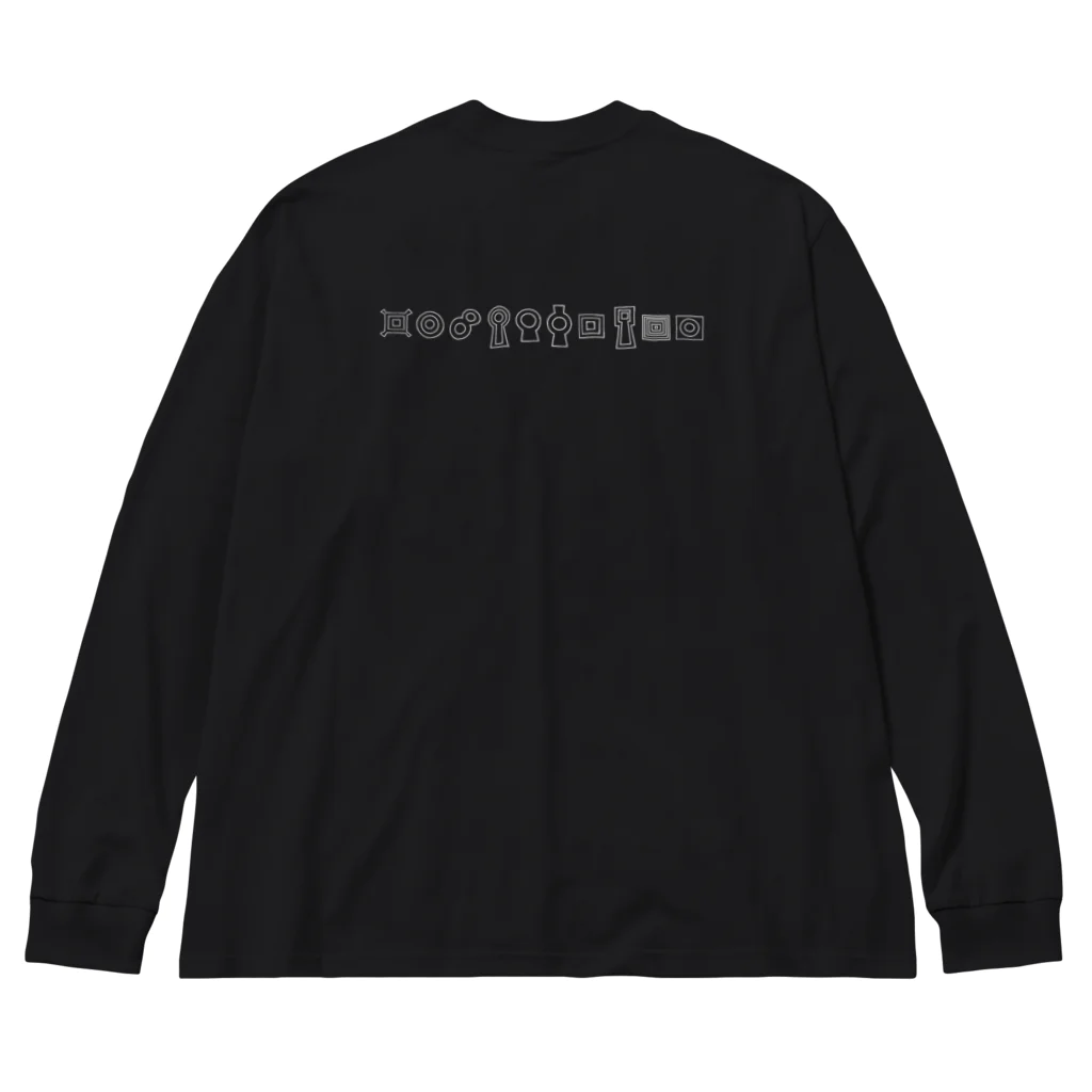 kofun-market（古墳マーケット）の古墳集合ロングスリーブTシャツ Big Long Sleeve T-Shirt