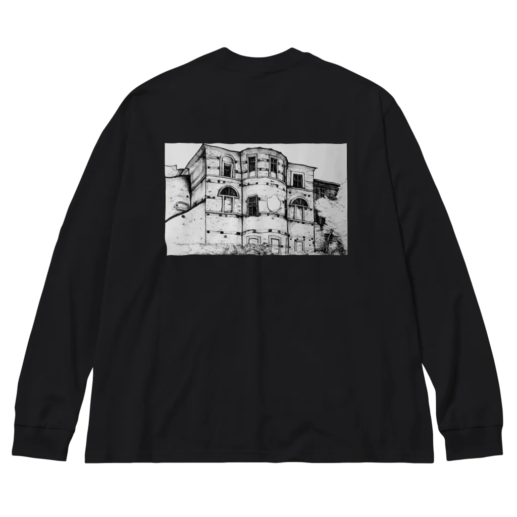 niko's shopの学校の裏の協会 Big Long Sleeve T-Shirt