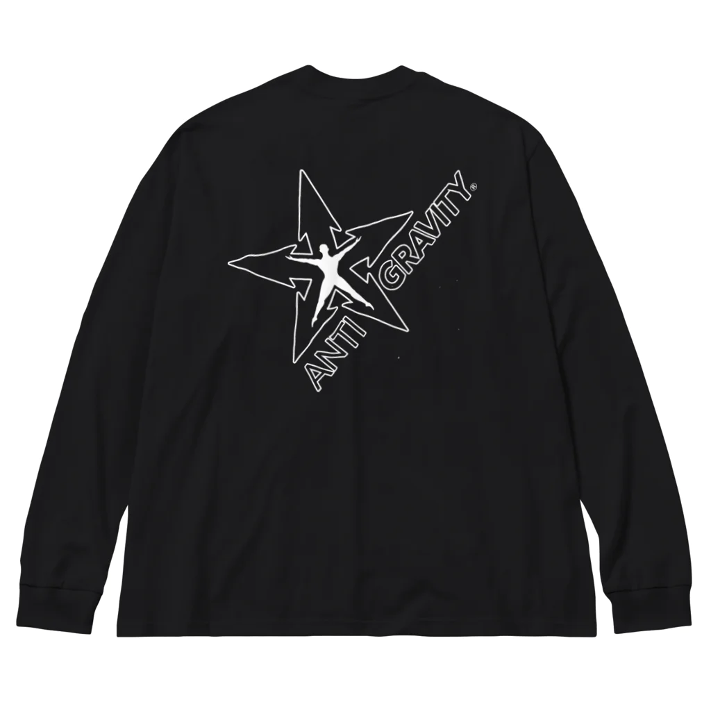 AntiGravityJAPANのLOGOホワイト ビッグシルエットロングスリーブTシャツ