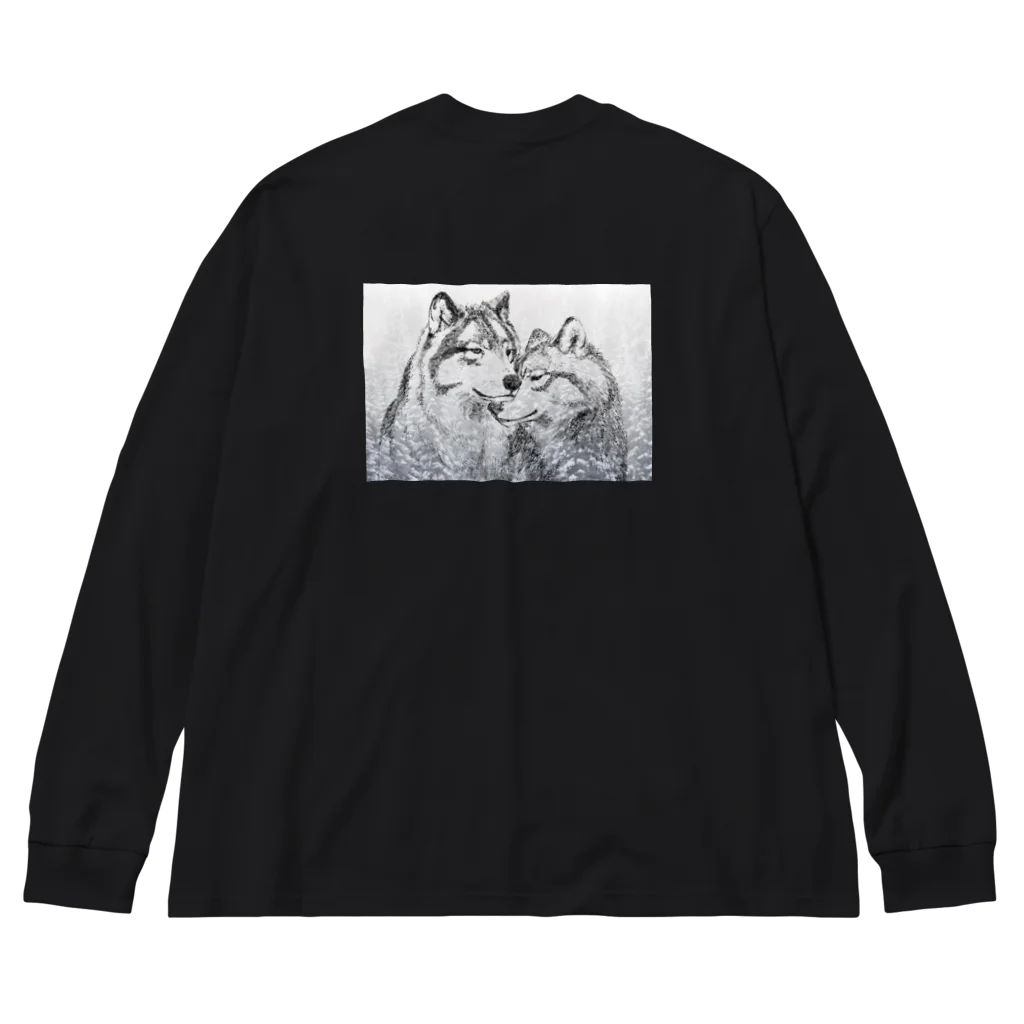 CHISAのWolf LOVE  ビッグシルエットロングスリーブTシャツ