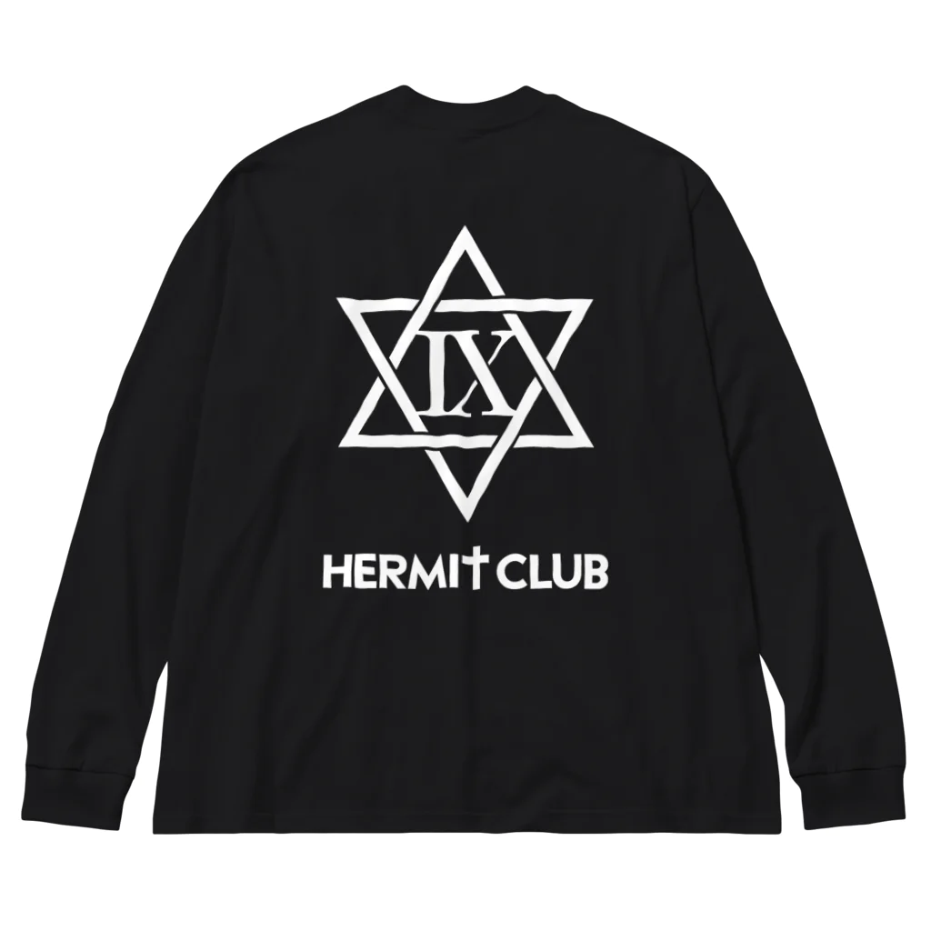 HERMIT CLUB 【 ハーミットクラブ 】の✡背面プリント&胸元ロゴ Big Long Sleeve T-Shirt