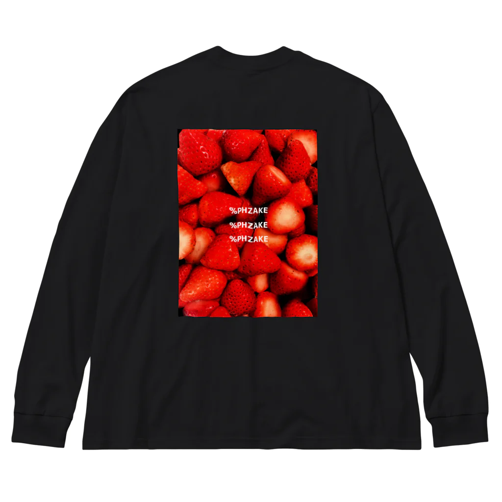 %PHZAKEのPHZAKE(ふざけ) / ストロベリー Big Long Sleeve T-Shirt