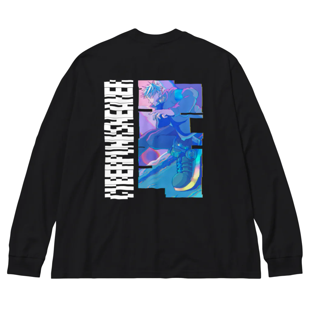 カムイハヤテのサイバーパンクスニーカー Big Long Sleeve T-Shirt