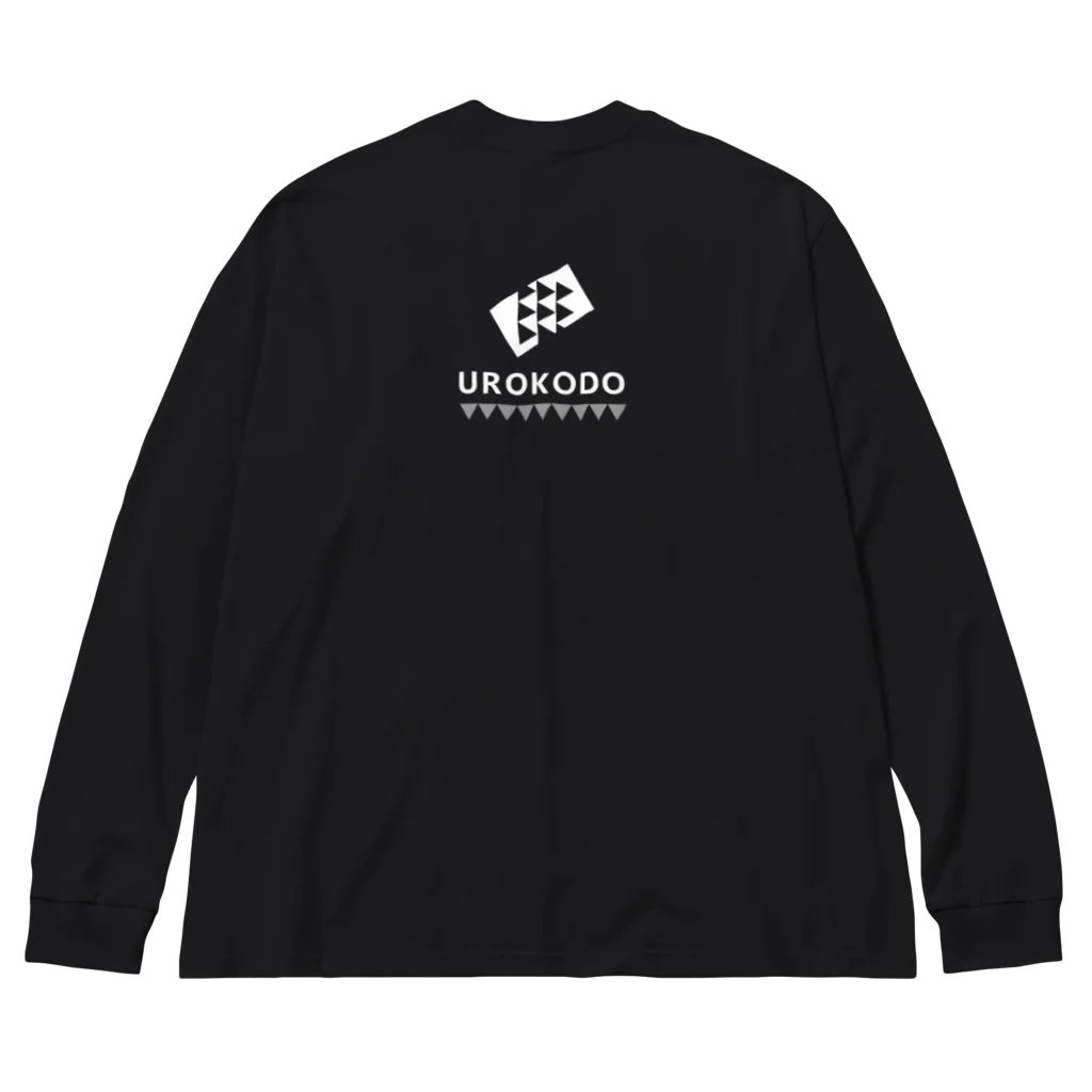 UROKODO Official Web Shopの白ロゴ-長袖BIGシルエットTシャツ ビッグシルエットロングスリーブTシャツ