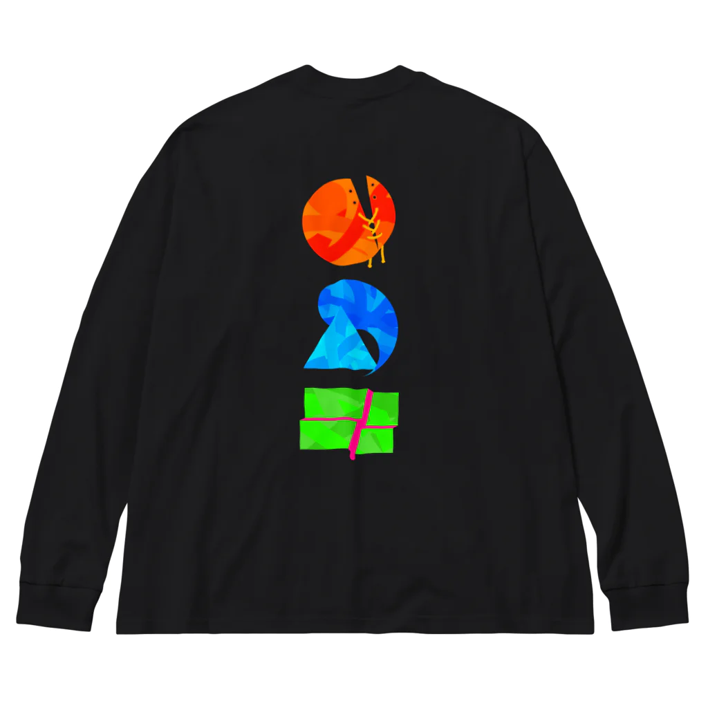 芋虫亭～いもむし てい～の◯△□ Big Long Sleeve T-Shirt