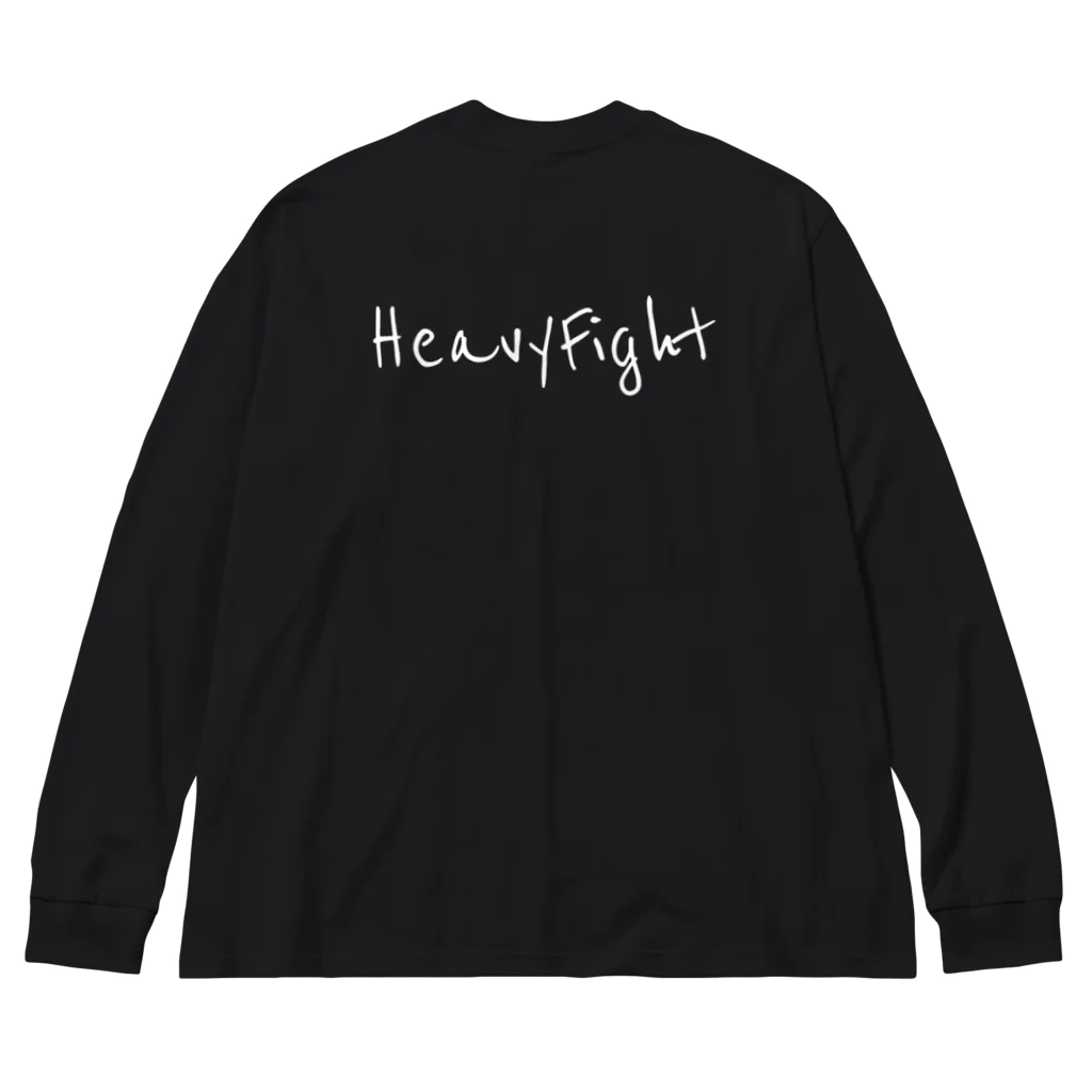 HFのHF バックロゴ　ホワイト Big Long Sleeve T-Shirt