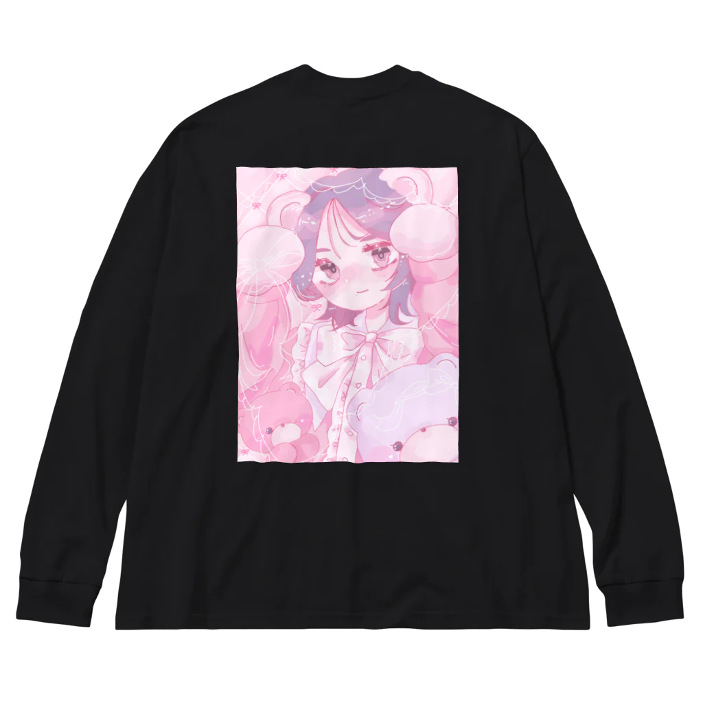 ペチコのぴんくくまさん Big Long Sleeve T-Shirt