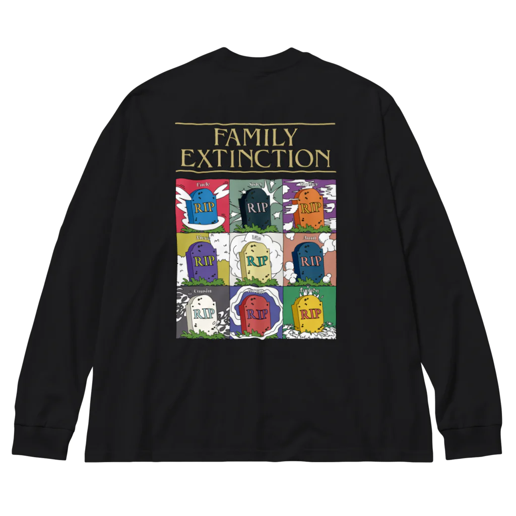 Parallel Imaginary Gift ShopのFamily Extinction Big Long Sleeve T-Shirt