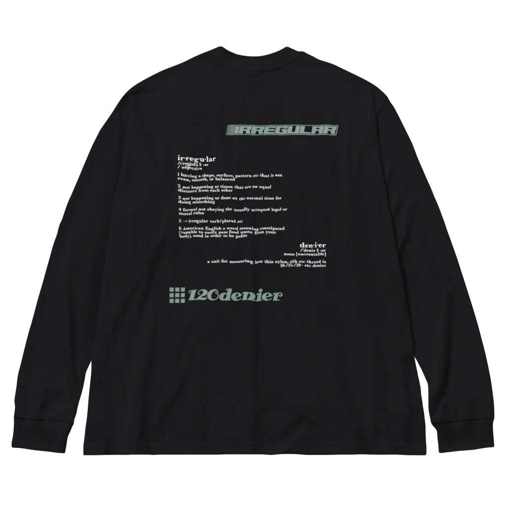 120DENIER Supply Clothingの"IR-120/D22" ビッグシルエットロングスリーブTシャツ