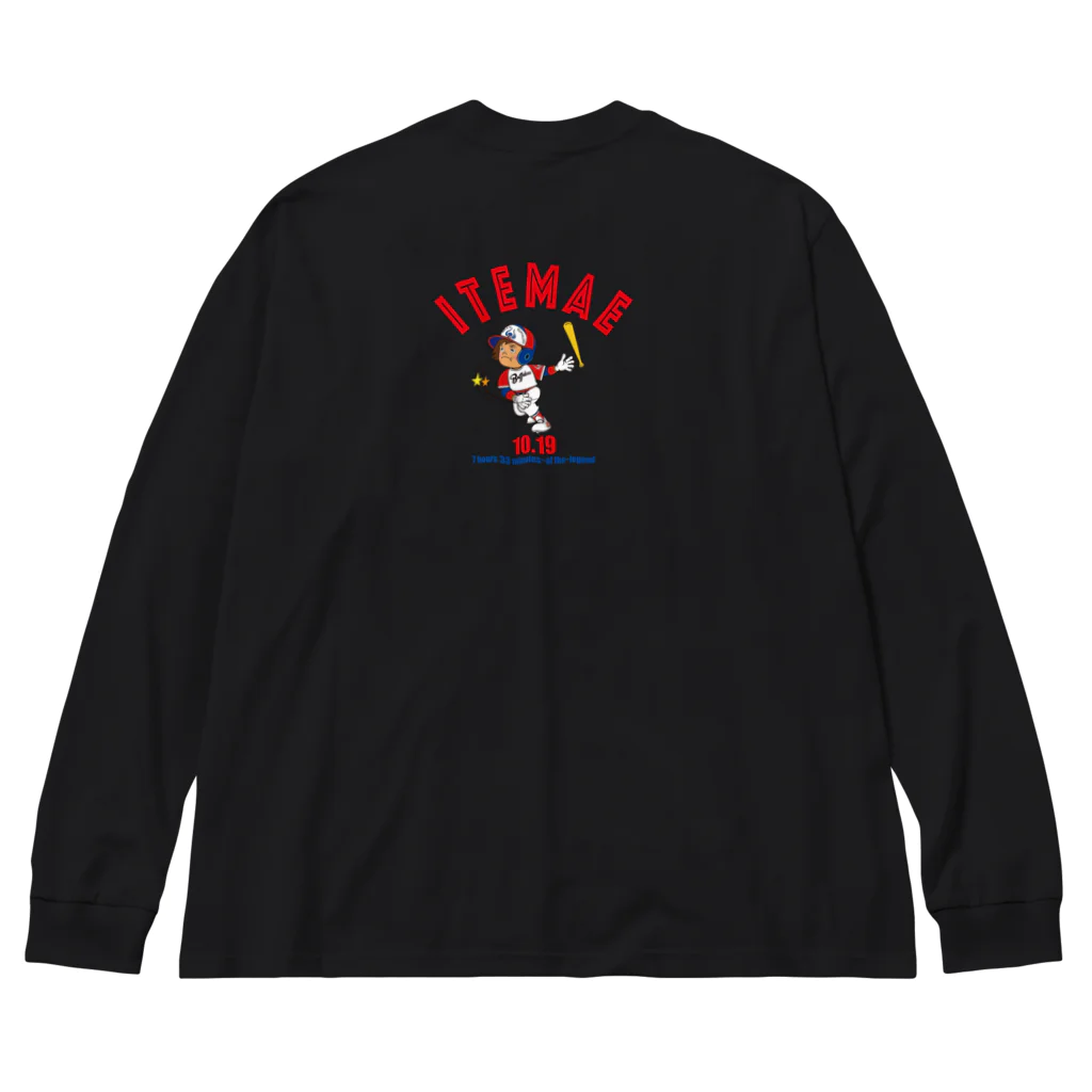 バッファ君  goods【近鉄バファローズ／1976-1996】の◉名言シリーズ（3人：黒）★背面を確認！ Big Long Sleeve T-Shirt