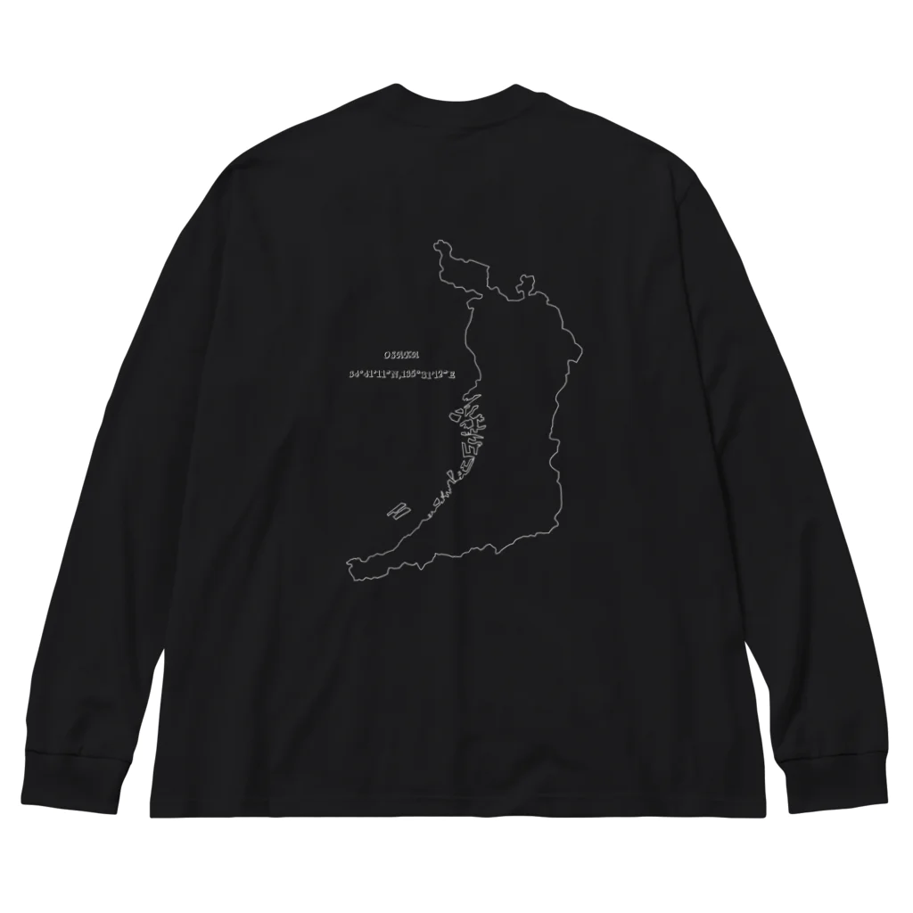 mutayuの大阪府の地図 Big Long Sleeve T-Shirt