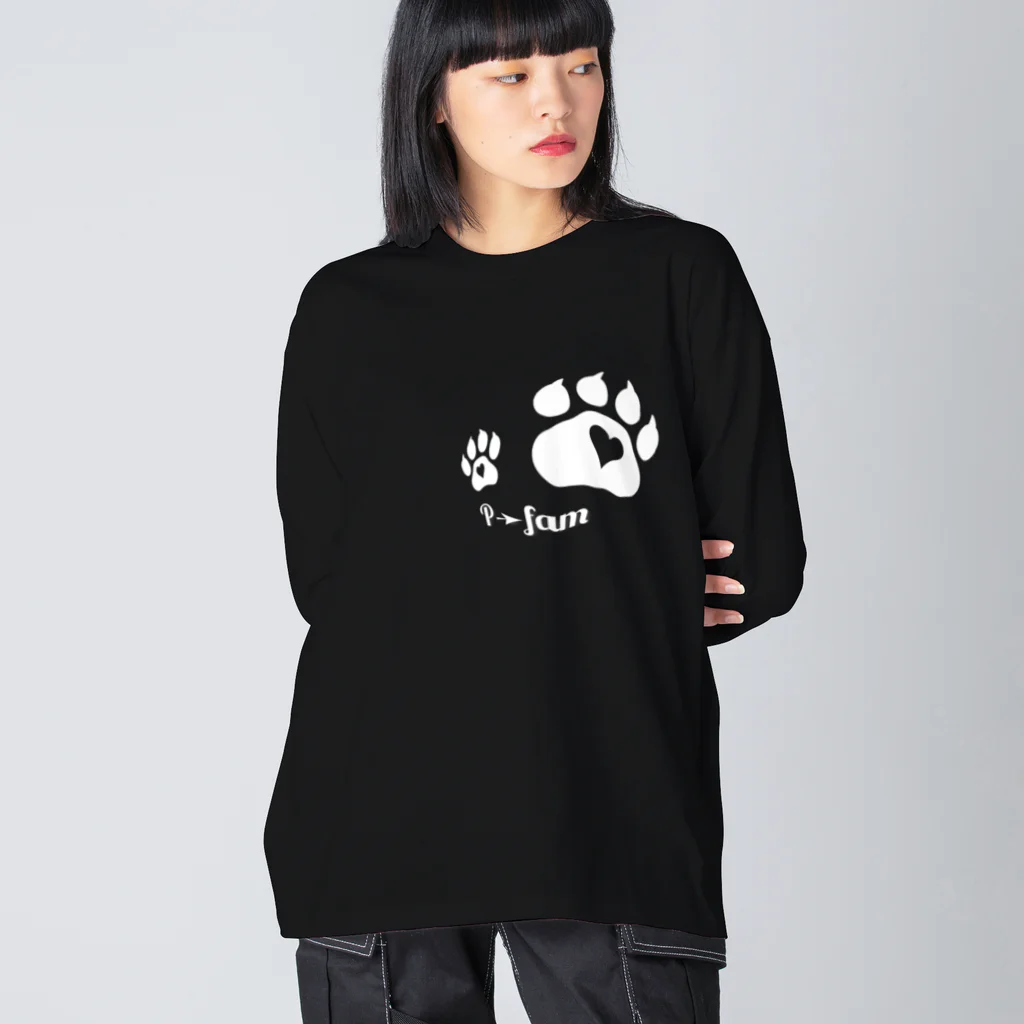 P➛fam.comのP➛KUMAちゃん(メタボＶｅｒ．) Big Long Sleeve T-Shirt