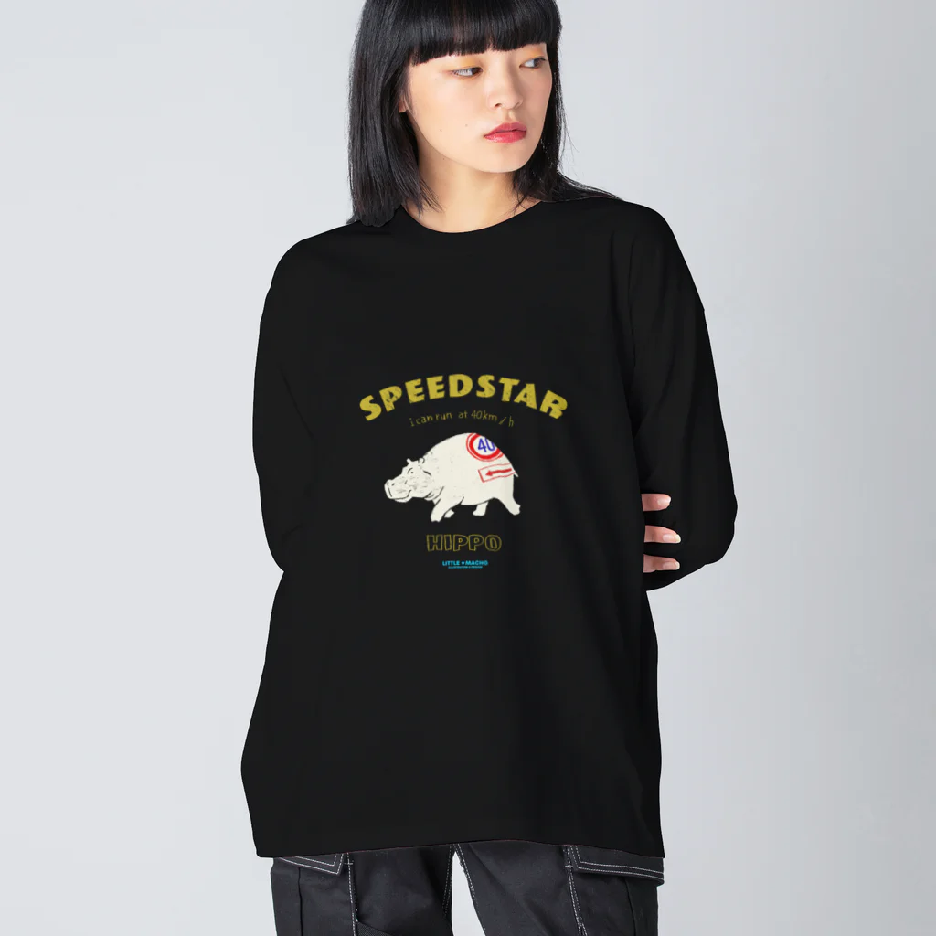 Little Machoの駿足カバT ビッグシルエットロングスリーブTシャツ