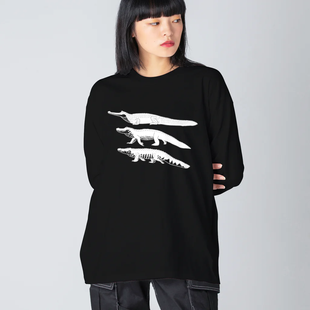 segasworksのワニワニワニさん（白） Big Long Sleeve T-Shirt