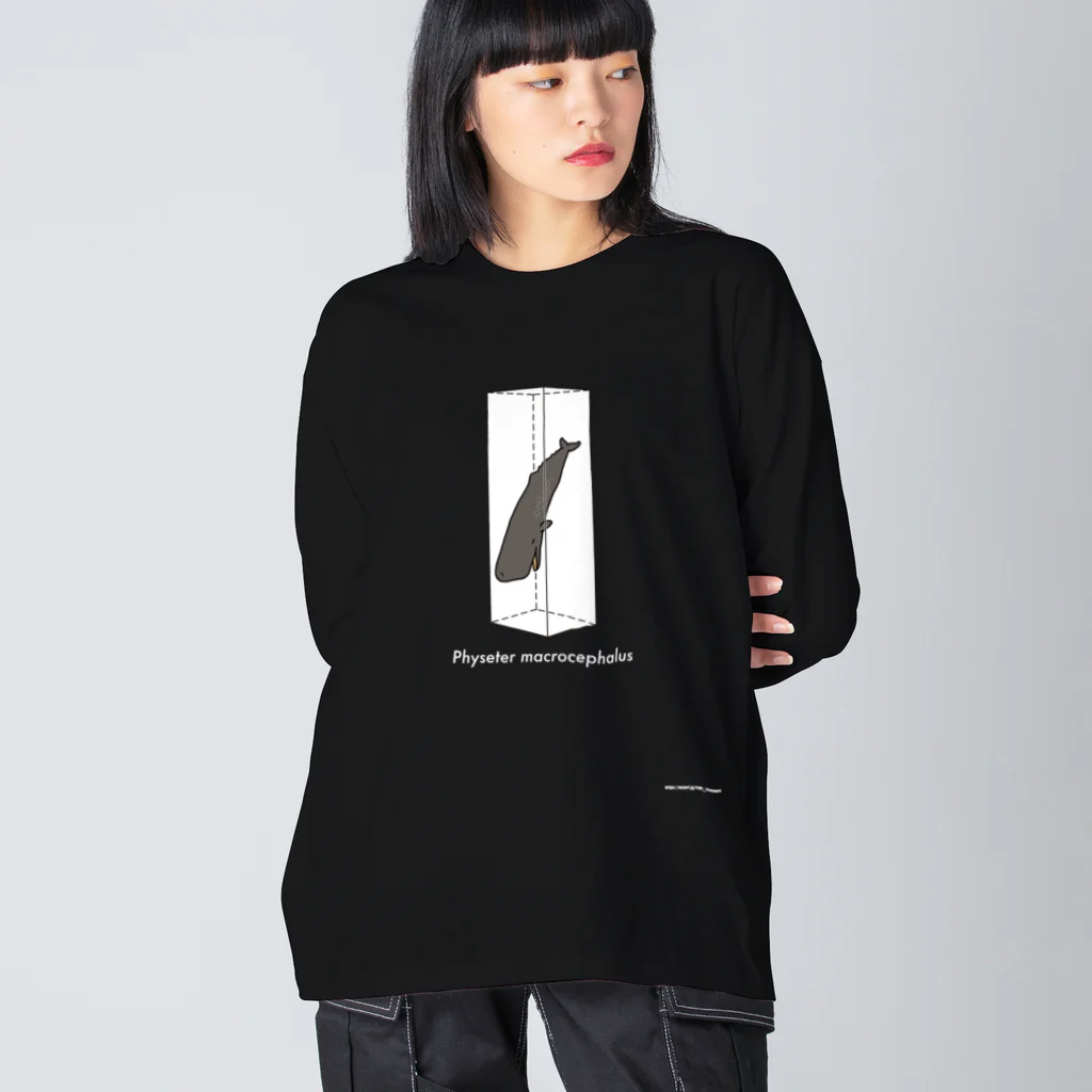 幻想水系branch　byいずもり・ようのBareTank(Physeter macrocephalus) 白文字 Big Long Sleeve T-Shirt