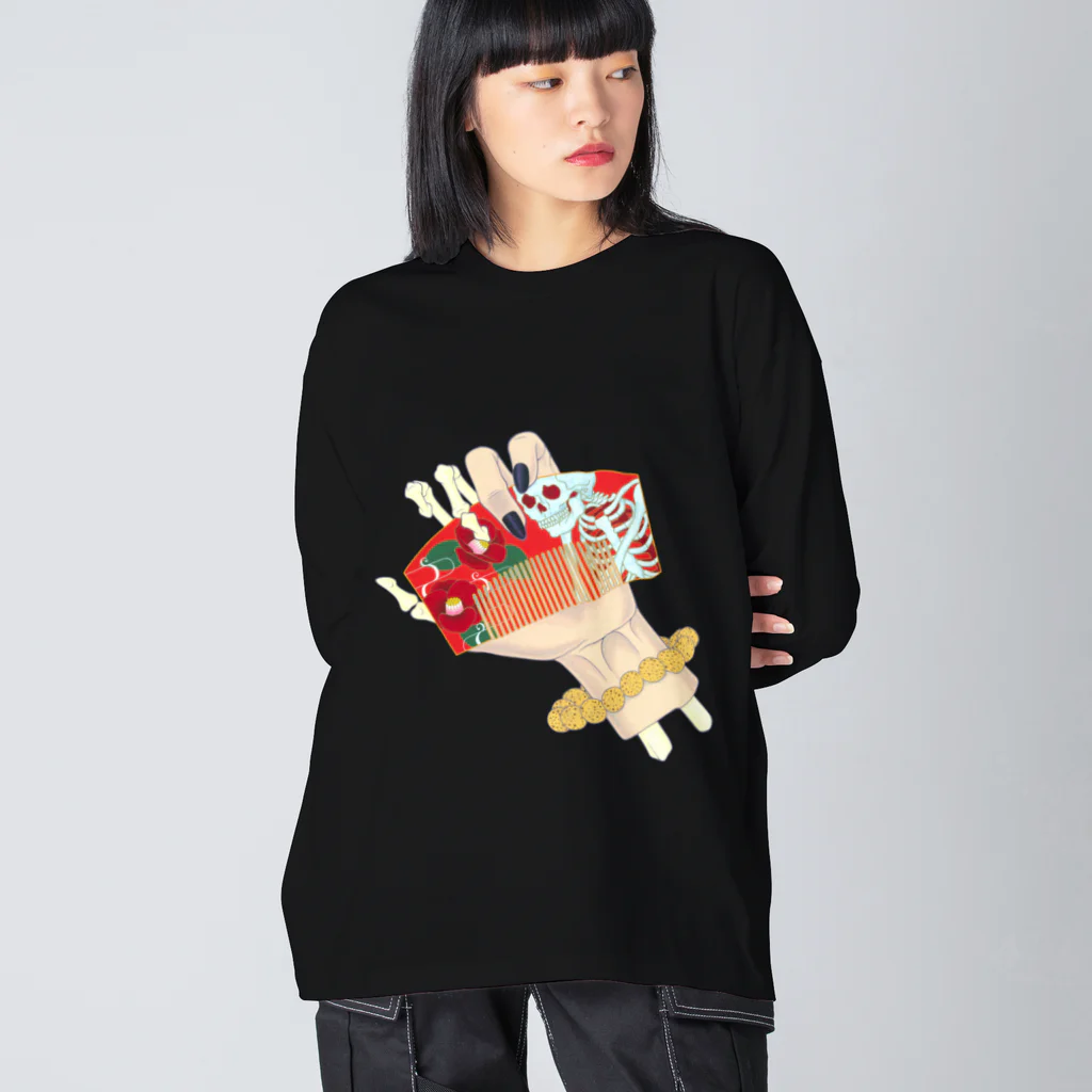 采-aya-の櫛 Big Long Sleeve T-Shirt