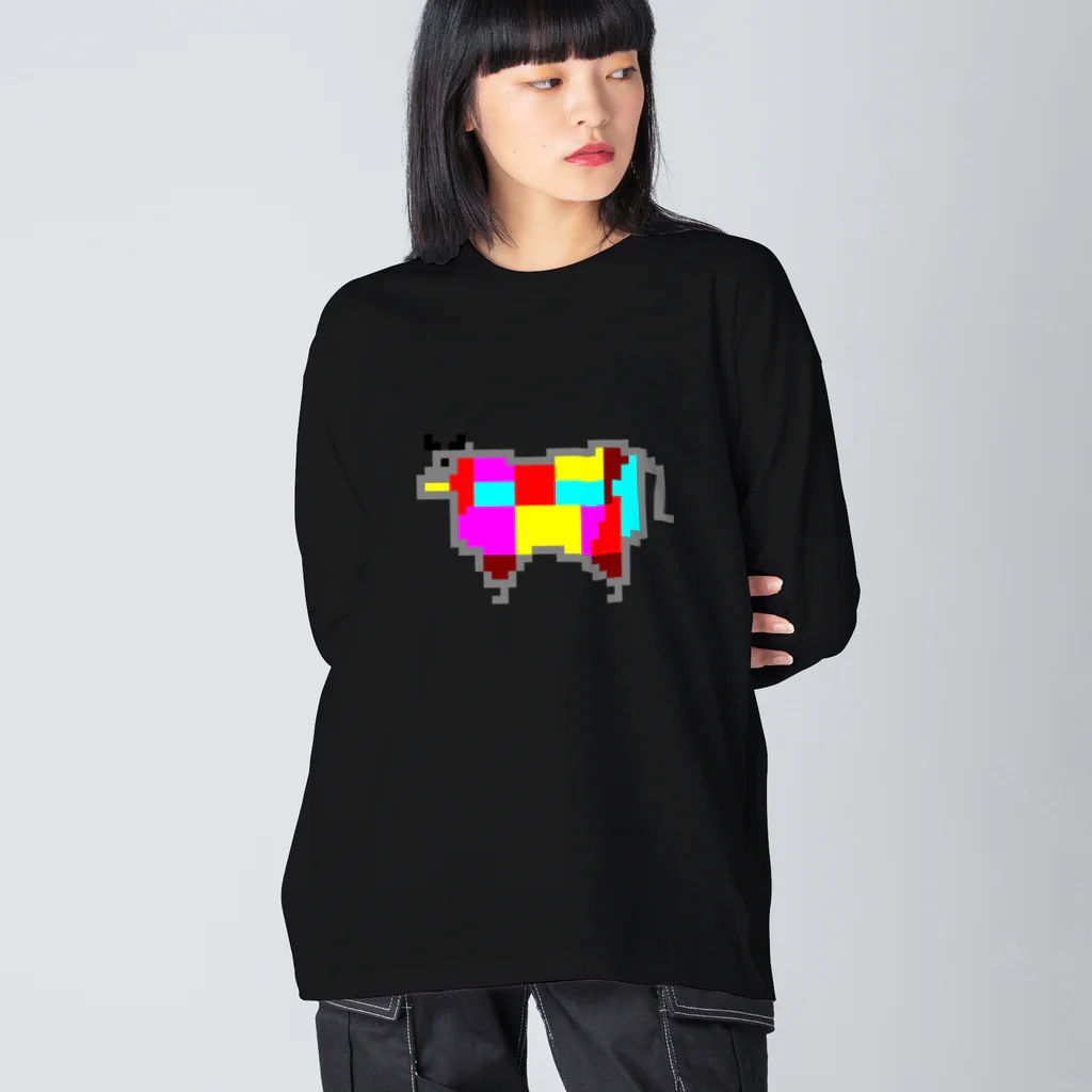 サトオの牛肉 部位 ドット絵 Big Long Sleeve T-Shirt