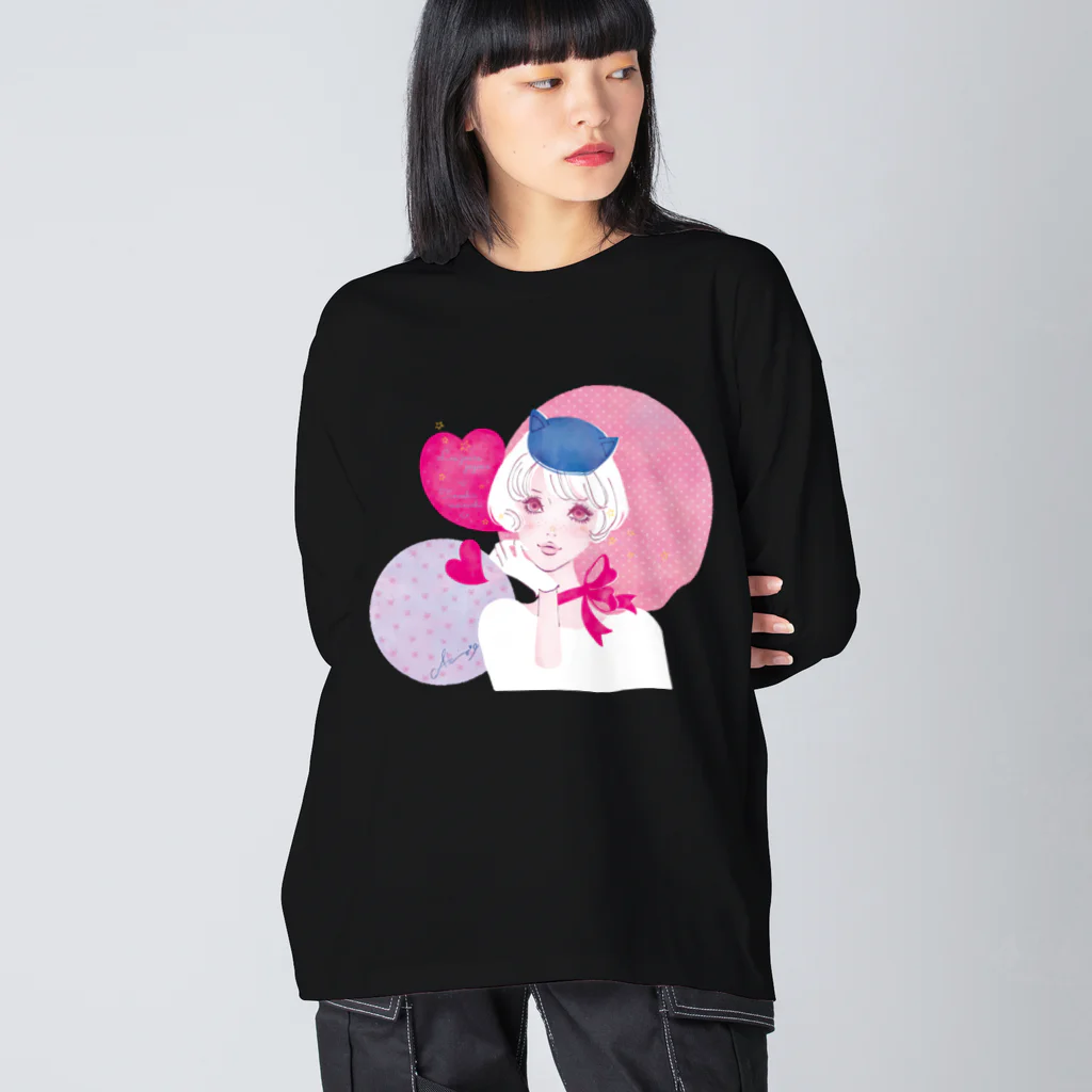 蛯原あきらのねこ耳お帽子 Big Long Sleeve T-Shirt