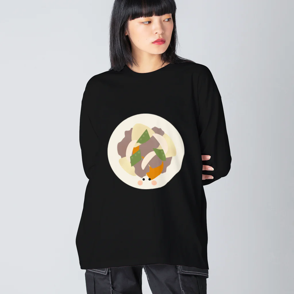 cotton-berry-pancakeの肉じゃがちゃん ビッグシルエットロングスリーブTシャツ