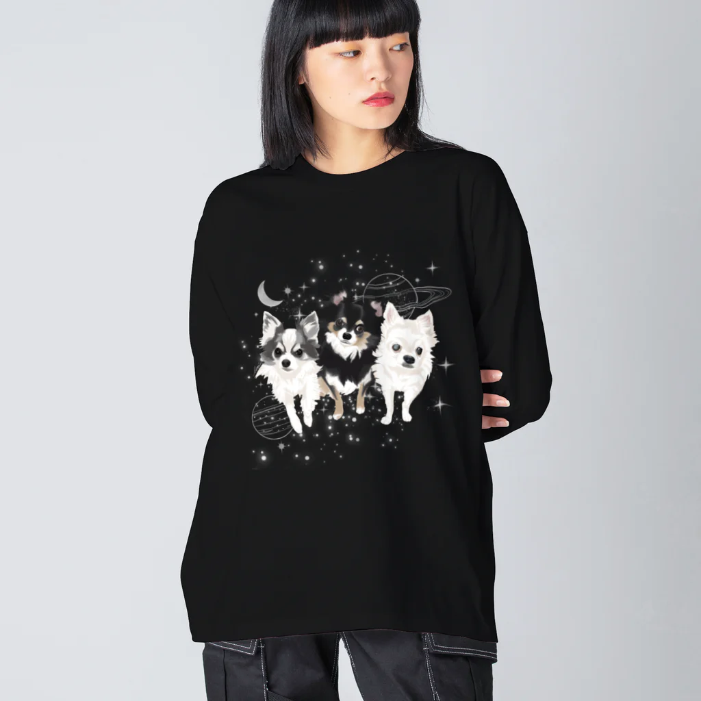 Letiのチョコ、チップ、ソラ Big Long Sleeve T-Shirt