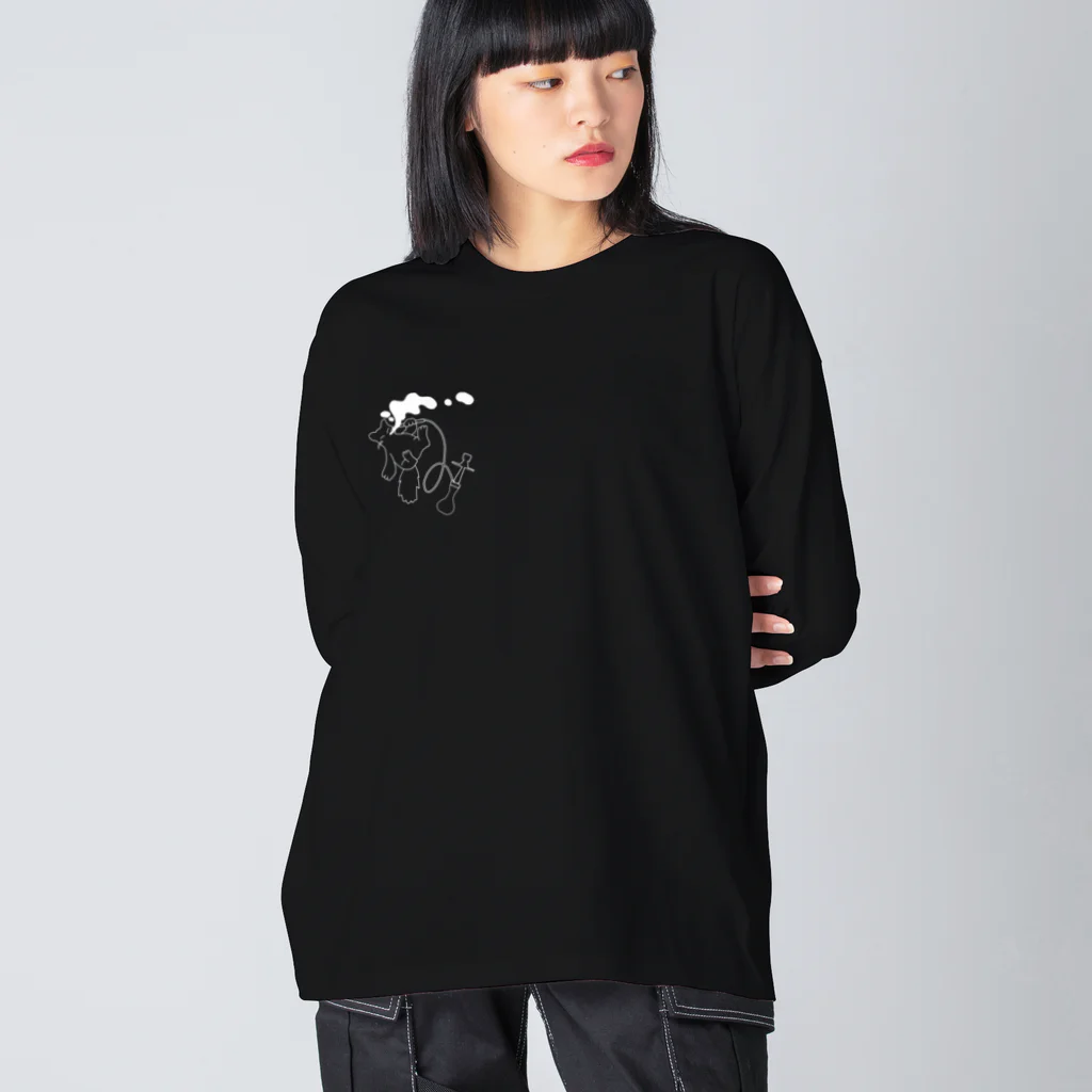 環状コミュニケーションのシーシャねこ濃色用 Big Long Sleeve T-Shirt